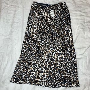Express Cheetah Midi Skirt